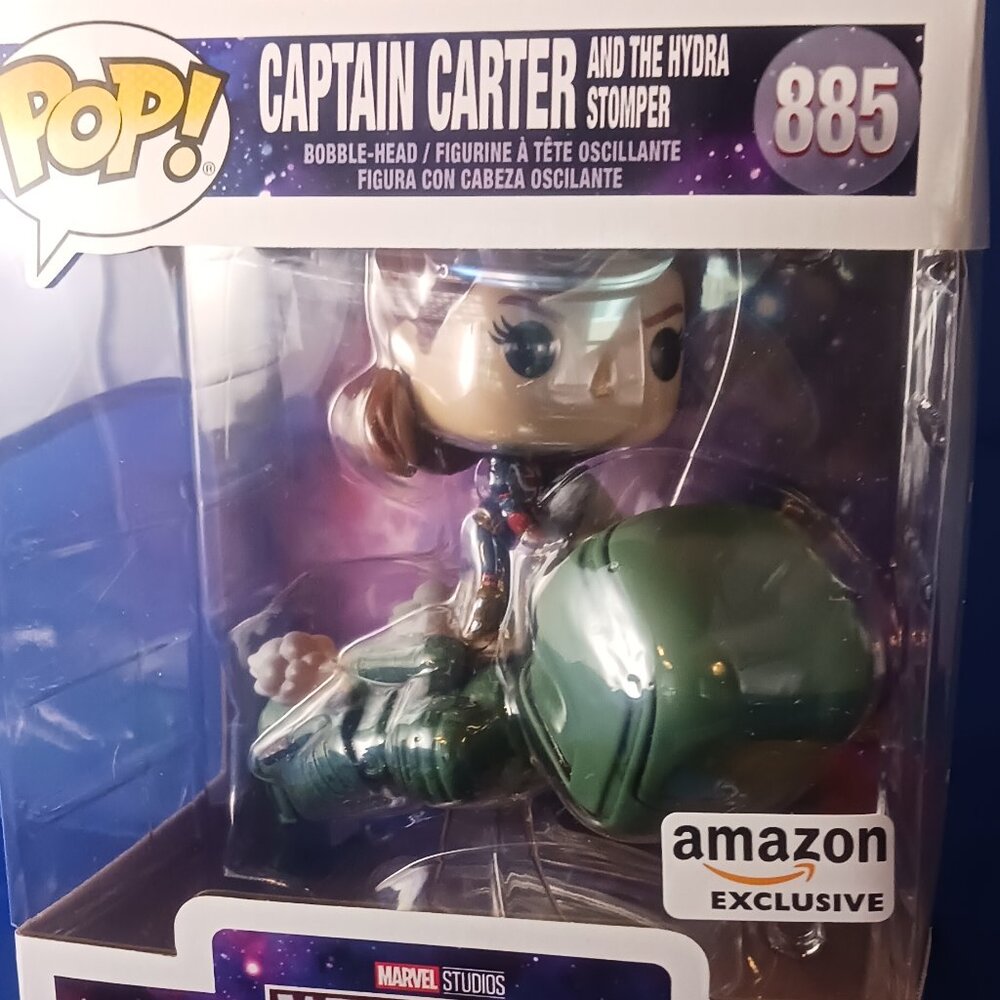 Funko Pop Captain Carter and the Hydra Stomper 885 Med Size - NEW (Deluxe) Amazo